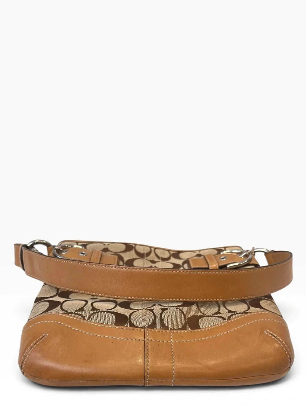 Coach Vintage 2005 Soho Signature Jacquard Shoulder Bag 3577 Brown Hobo